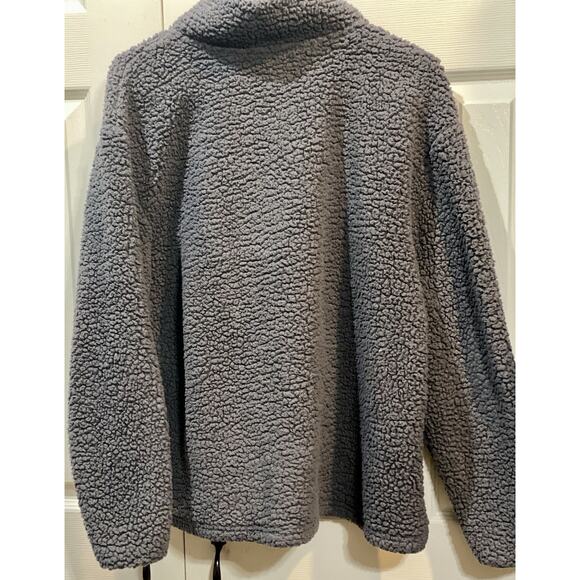 PINK Victoria’s Secret Gray Sherpa Size S - Picture 3 of 5